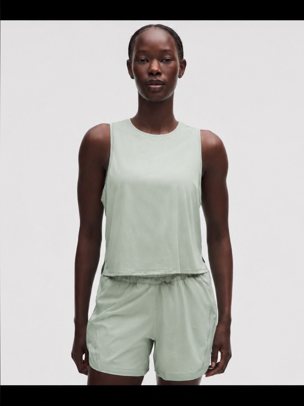 NWT New LULULEMON Lightweight Training Racerback Tank Jade Gray JDGR 8